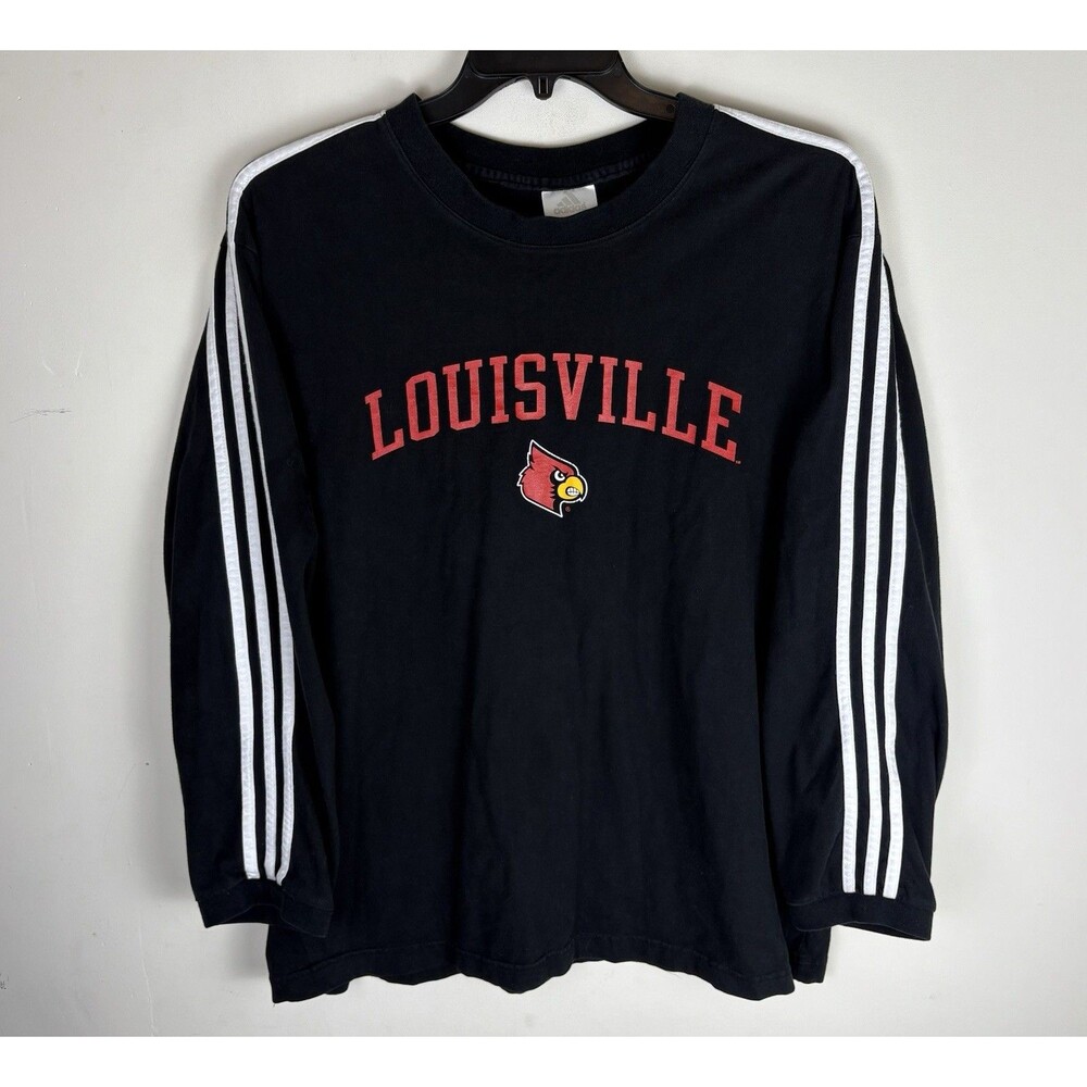 Vintage Y2K Adidas Louisville Cardinals Graphic T-Shirt / Long Sleeve / XL